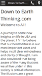 Mobile Screenshot of downtoearththinking.com