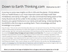 Tablet Screenshot of downtoearththinking.com